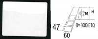 60x47 - Etiquettes en rouleaux - Thermique - Sans impression
