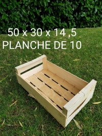 50x30x14,5x10= 9 KG D ABRICOTS - Plateau bois - Plateau bois 50x30 cm