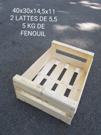 40x30 X14,5x11 = 5 KG DE FENOUIL - Plateaux bois - Plateaux bois 40x30 cm