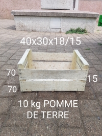 40x30x18/15 = 10 KG DE POMME DE TERRE - Plateau bois - Plateau bois 40x30 cm
