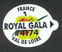 ROYAL GALA > 75 mm - Stick pour fruit et légume - Pommes marché français - Modèles val de loire