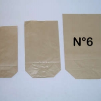 Sac écorné n°6 kraft brun - Sac papier - Sac ecorne - Sac ecorne kraft ecru