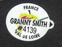 GRANNY SMITH < 75 mm - Sticks fruits - Pommes marché français - Modèles val de loire