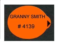 GRANNY SMITH < 75 mm - Sticks fruits - Pommes marché français - Modèles fond orange