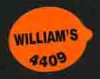 WILLIAMS < 75 mm - Stick pour fruit et légume - Poires marché  francais - Modèles fond orange
