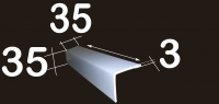 35x35x3x2000 - Cornière carton de cerclage - Corniere carton blanche - Corniere 35x35 carton blanche
