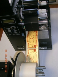 35x300 - Film transfert thermique pout imprimante  - Film  cire - Film cire