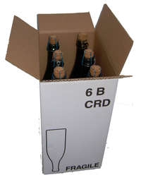 CAISSE DE 6 BOUTEILLES - ANJOU-BOURGOGNE - Emballages pour bouteilles - Caisses pour bouteille de vin