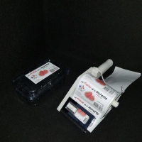 Pince de pose d'étiquettes adhésives - Barquette carton fraise wk imprime - Barquette fraise w imprime fraise avec couvercle