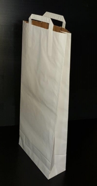 SOS  10 kg BLANC + POIGNEE - Sac papier - Sac sos sans fenêtre + poignée