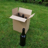 CAISSE DE 6 BRASSEUR - 1 - Emballages pour bouteilles - Caisses pour bouteille de biere - Caisse de 6  brasseur 