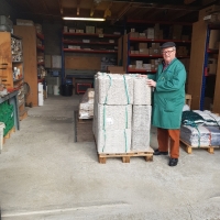 PALETTE   18 fruits - SUR LE DEPART - Alvéole cellulose pour pomme  - Alvéole en cellulose moulée 50x30 cm