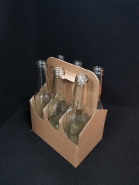 VALISETTE CARTON BOUTEILLE 33 CL - 1 - Emballages pour bouteilles - Caisses pour bouteille de biere - Valisette 6 x 33cl 