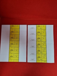 ETIQUETTE JAUNE -PAGE-1 - Étiquette maraîchère en planche - Etiquette jaune = categorie 2