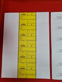 ETIQUETTE JAUNE PAGE-2 - Étiquette maraîchère en planche - Etiquette jaune = categorie 2