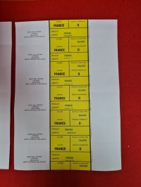 ETIQUETTE JAUNE PAGE-3 - Étiquette maraîchère en planche - Etiquette jaune = categorie 2