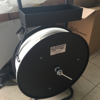 Chariot devidoir de feuillard de cerclage - Photo derouleur_de_feuillard_de_cerclage.jpg