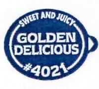 GOLDEN DELICIOUS (sweet an jucy) - Stick pour fruit et légume - Pommes export - Asda
