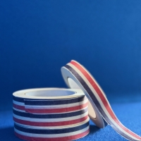 Ruban Ahésif papier bleu blanc rouge en 19 ou 25 mm contact alimentaire - Ruban adhésif - Ruban adhésif papier légumes