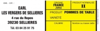 ETIQUETTE JAUNE - Étiquette sèche - Fruits et légumes - Normalisation plateau