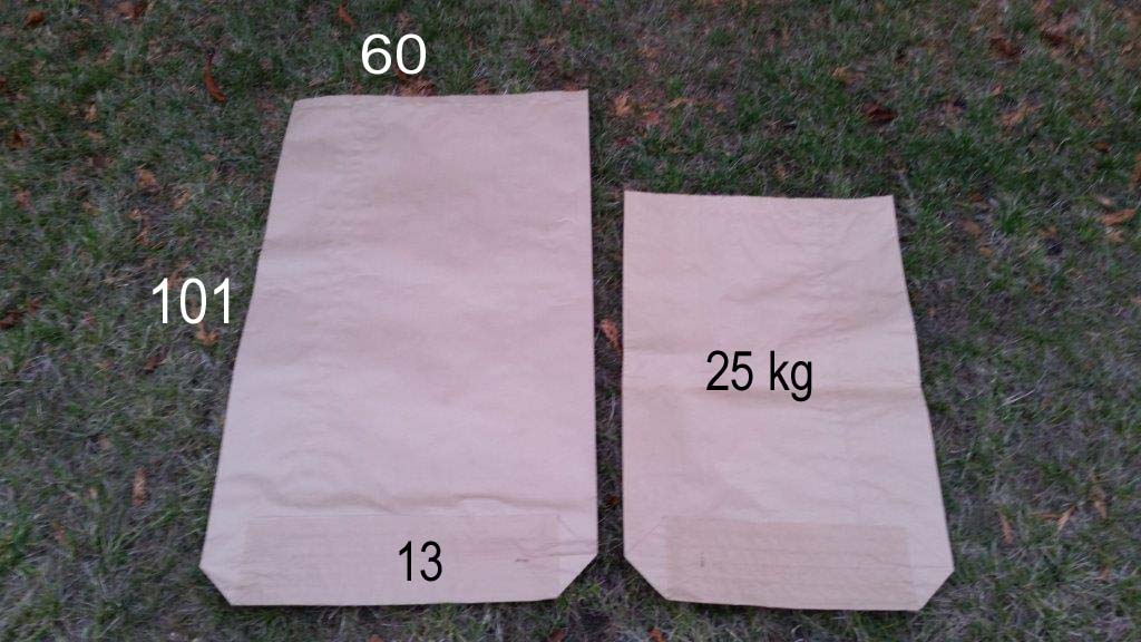 OEM 3 plis 50kg sac de papier kraft de soupape de sac de ciment