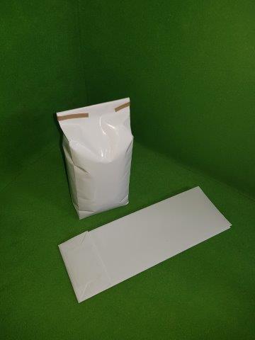 Bouhiron Emballages : Sac papier >> Sacs sos sans fenetre >> Sac sos  125 g papier blanc complexe 2 couches